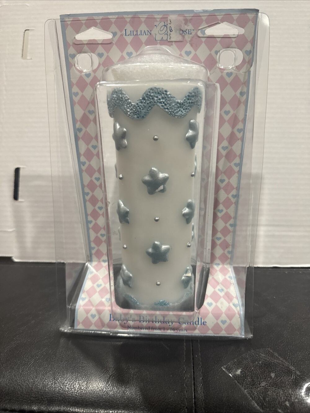Lillian Rose Baby Bottle Birthday Candle Blue 1-16 Months Made USA